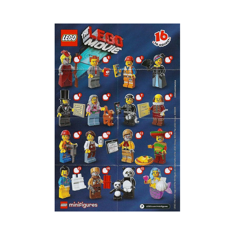 The Lego Movie Series 1 Leaflet