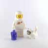 White Astronaut Jenny and Space Cat