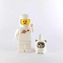 White Astronaut Jenny and Space Cat