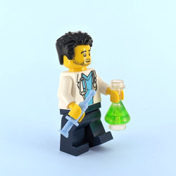 Doctor with Syringe & Flask