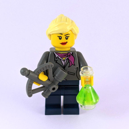 Female Astronomer with Flask and Sextant