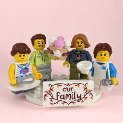 Family Baking Scene