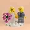 Blonde Bride and Groom Minifigure Set