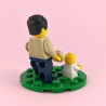 Lego Baby, and Dad with Cosy Jumper + Teddy, Sugar Cookie and Base