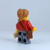 Lego Postwoman Minifigure with Letter and Mail Bag