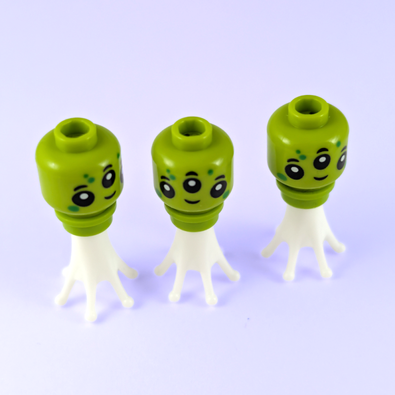 3 Aliens with Glow in the Dark Tentacles