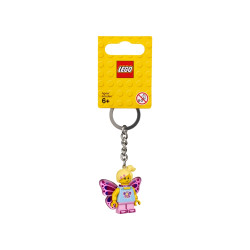 Butterfly Girl Keyring