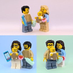 Lego Happy Family - Mum, Dad and Baby - Minifigures and Accessories