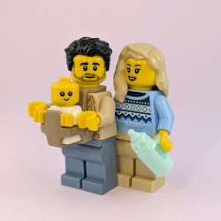Lego Happy Family - Mum, Dad and Baby - Minifigures and Accessories