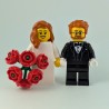 Ginger Bride and Groom Minifigure Set