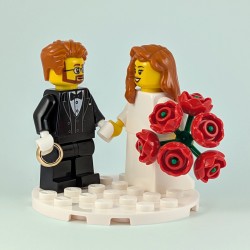 Ginger Bride and Groom Minifigure Set