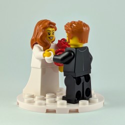 Ginger Bride and Groom Minifigure Set