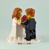 Ginger Bride and Groom Minifigure Set